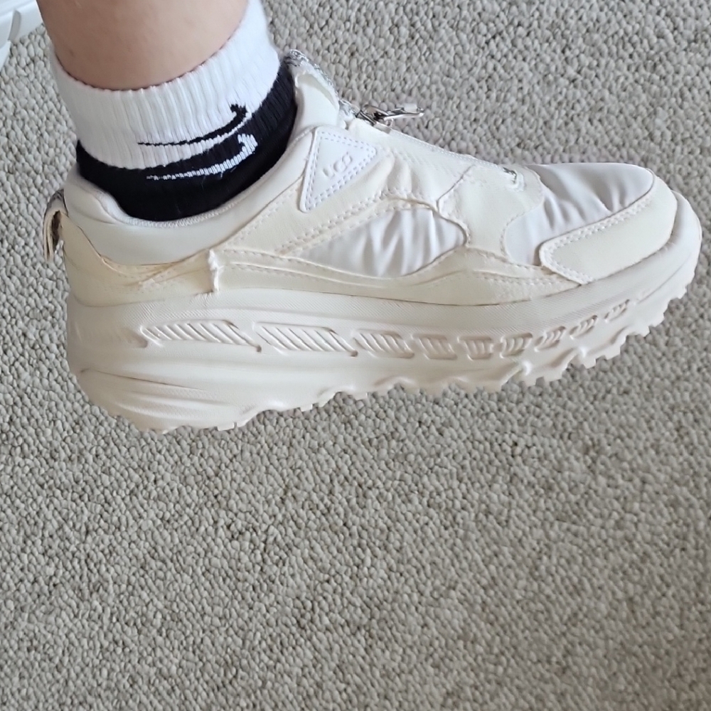 UGG CA805 Women's White/Cream Zip Sneakers - Picture 13 of 16